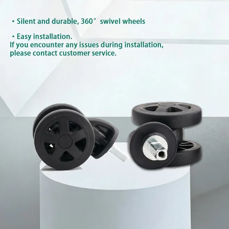 Roues pour bagages Delsey, roulettes résistantes à l'usure pour valises à roulettes, accessoires, boîte à code, pièces de rechange pour la réparation de bagages de voyage