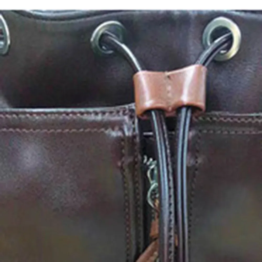 sangle de sac en cuir pu détachable pour femmes, bricolage, sac seau de remplacement, corde à cordon de serrage, sac à dos, faisceau de poche, accessoires de sac à main