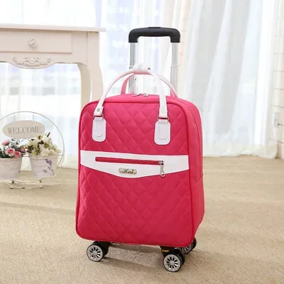 sac de voyage à roulettes pour femme, oxford, grande capacité, bagages à roulettes, valise