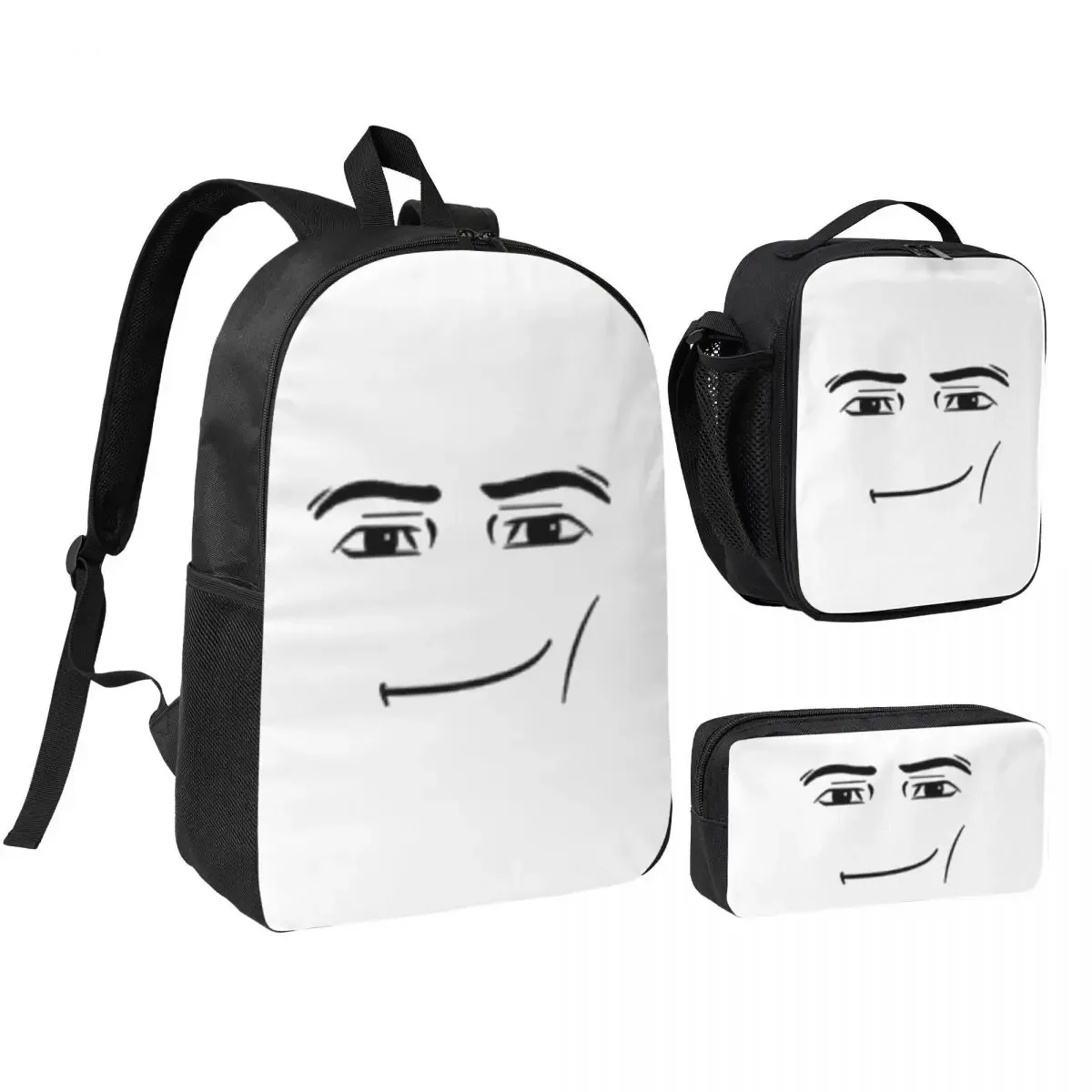 sac à dos the man face pour étudiants, garçons et filles, sac d'école, sac à bandoulière pour ordinateur porta