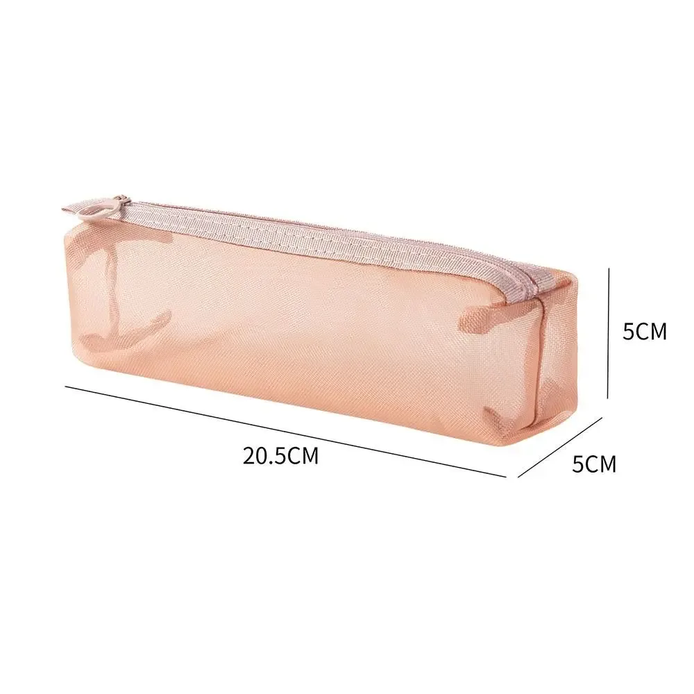 trousse de maquillage en maille transparente de grande capacité, porte-monnaie, sac à pinceaux cosmétiques, nouveau