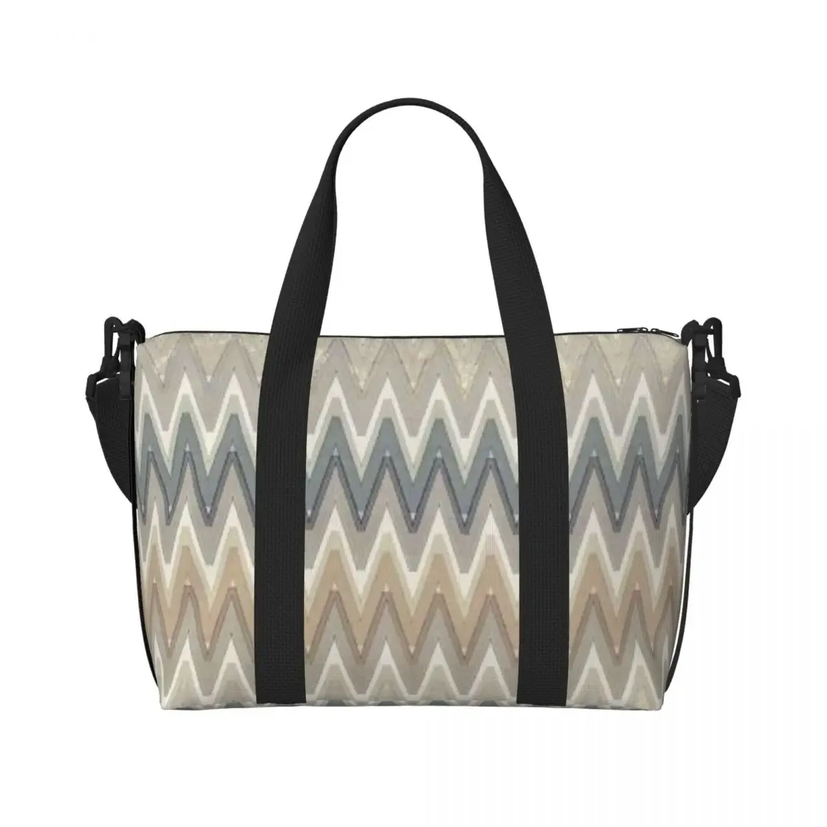 sac fourre-tout boho personnalisé pour femme, sac de plage moderne chic, extra large, sac de sport à main, géométrique, multicolore, sacs de voyage, sacs à provisions