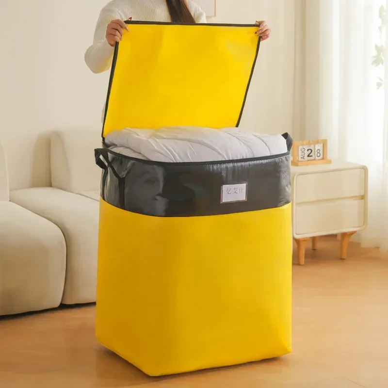 sac de déménagement de grande capacité, sac à bagages épais et écologique, sac tissé imperméable, sac de rangement résistant à l'usure