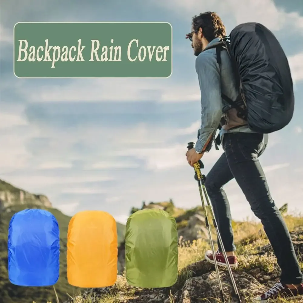 nouvelle housse de pluie imperméable pour sac à dos, sangle élastique réglable, housse de pluie anti-poussière, protection légère pour sac à dos, randonnée