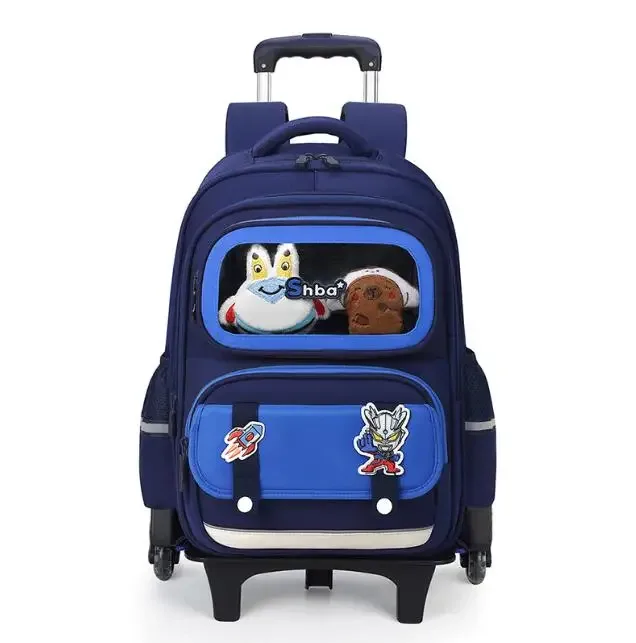 sac à dos à roulettes pour élèves du primaire, cartable à roulettes pour enfants, sac à dos d'école pour filles avec roulettes pour garçons