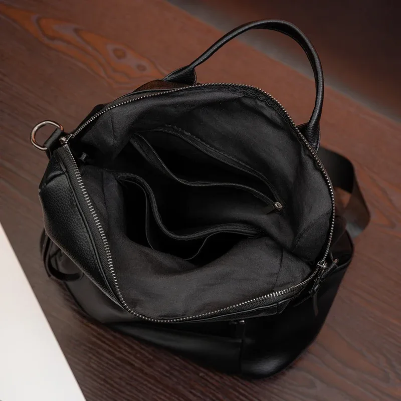 sac à dos souple pour femme de grande capacité, style rétro, convertible en sac à bandoulière, parfait pour les trajets quotidiens et les voyages