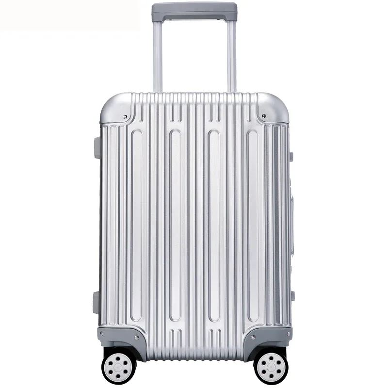 nouvelle valise à roulettes rigide en alliage d'aluminium de haute qualité, valise de voyage, 20 po, 26 po, 30 po, 31 po, 33 po, bagages en soute