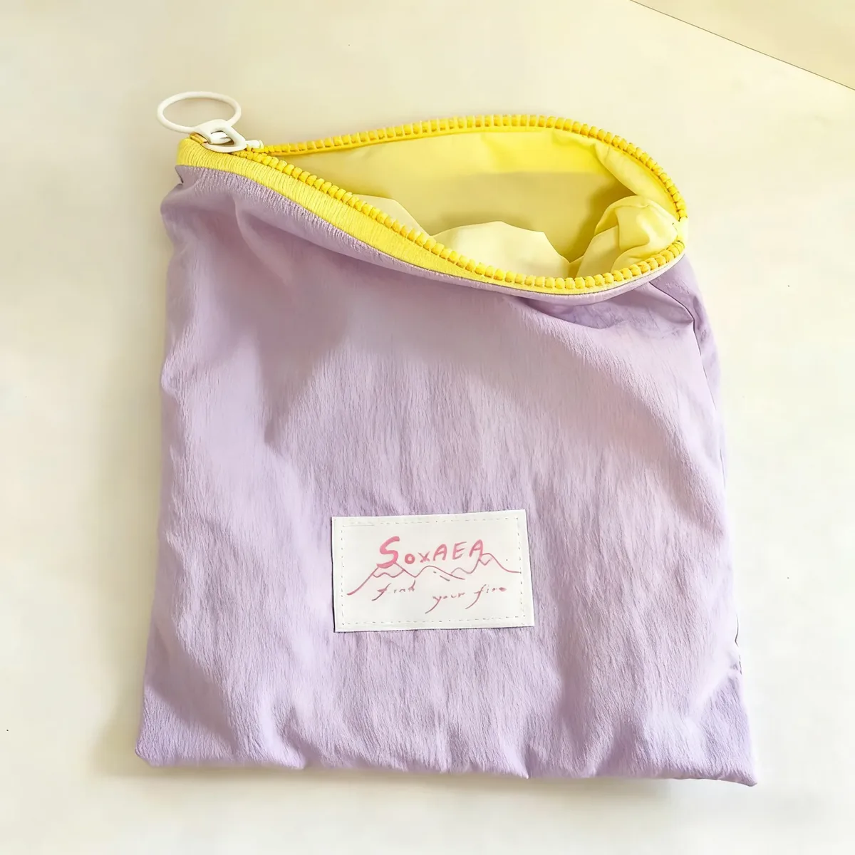ensemble de trousses de toilette minimalistes macaron avec fermeture éclair, sac de rangement multifonction pour maquillage, câbles, documents, petites monnaies