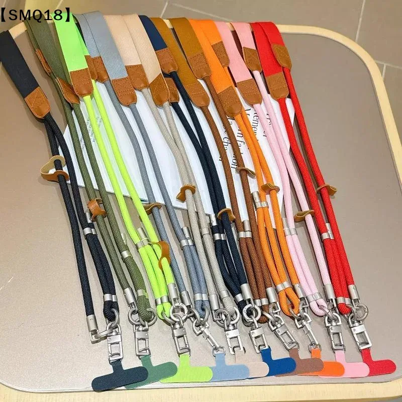 lanière de téléphone réglable à porter en bandoulière, clip détachable, sangle anti-perte pour téléphone portable, sangle de sac à bandoulière pour les voyages en plein air et l'usage quotidien【smq】
