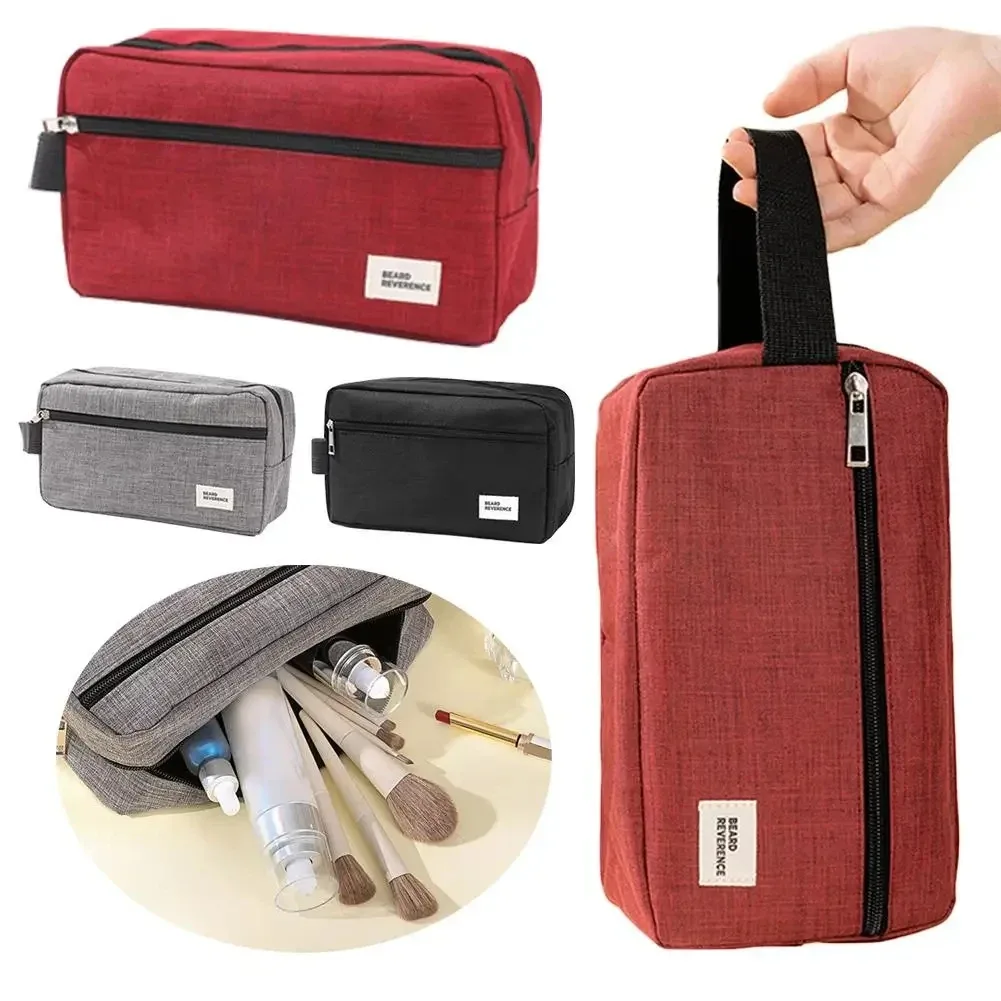 Trousse de toilette de voyage pour hommes et femmes, trousse de maquillage étanche pour dames, pochette de lavage de beauté