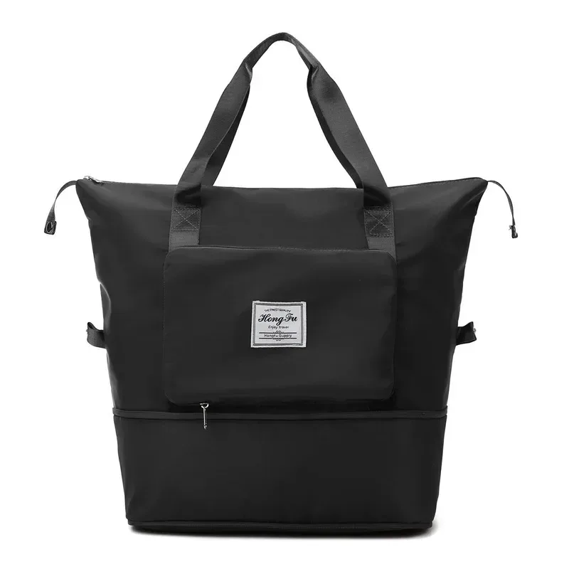 sacs de sport pliables de grande capacité pour femmes, sac personnalisé brodé, sac à main à poignée de voyage d'entraînement initié