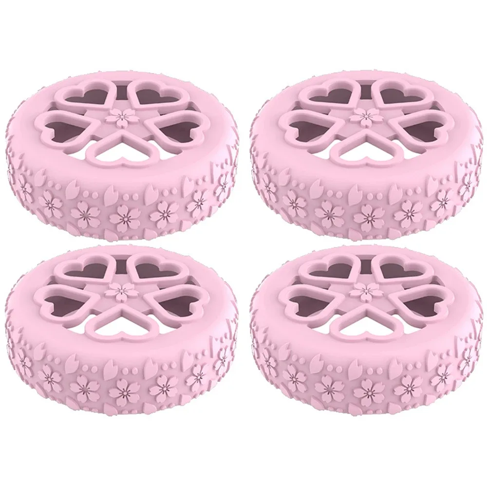 étui de protection de roue de valise en silicone, 4 pièces, avec roulette silencieuse et résistante aux chocs, pour bagages de voyage, réduit le bruit, housse de roulettes de boîte de chariot