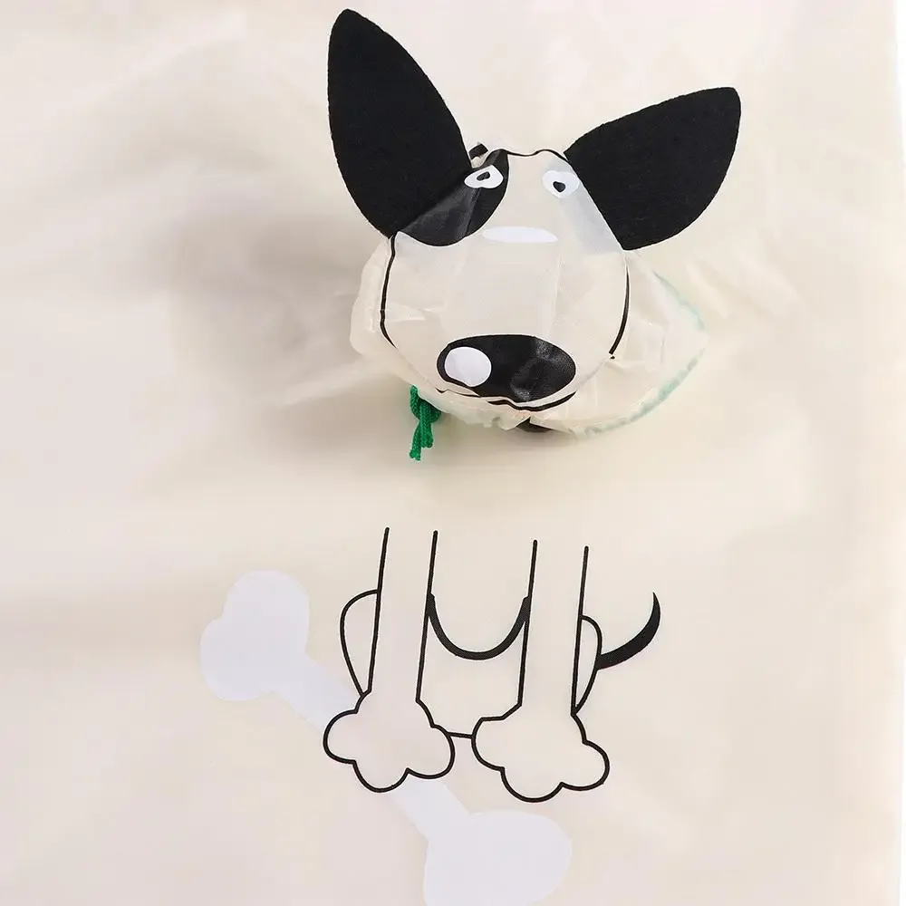 Sac fourre-tout imperméable pour chien en nylon avec boucle de suspension, sac de courses pliable, sacs de courses à motif de dessin animé, sac à bandoulière de voyage, sacs de rangement