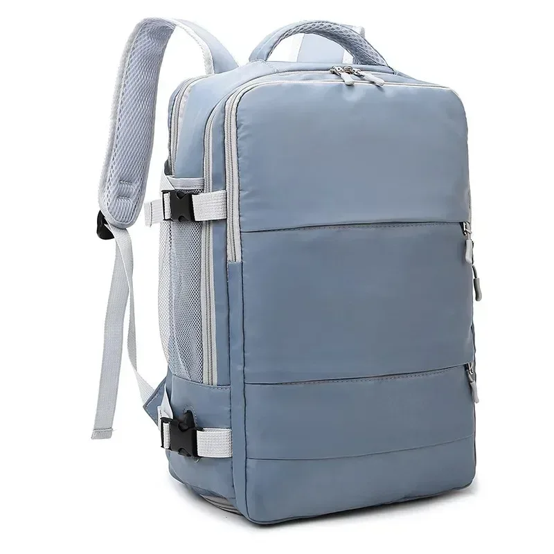 sac à dos imperméable avec compartiment à chaussures indépendant, rail de protection, interface usb, sac de voyage, sac de rangement grande capacité