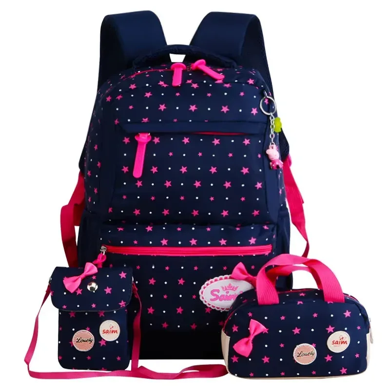 bunnyfly ensemble de 3 sacs à dos scolaires pour enfants, sac à dos tendance et adorable pour filles, étudiants, mochila sac