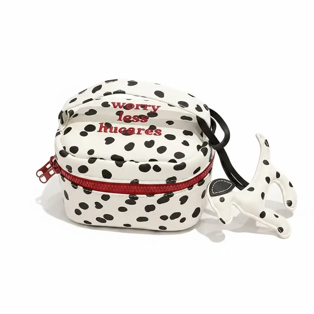 pochette de maquillage multifonctionnelle à pois, avec fermeture éclair, petite trousse à cosmétiques, boîte de rangement carrée, pour la maison et les voyages