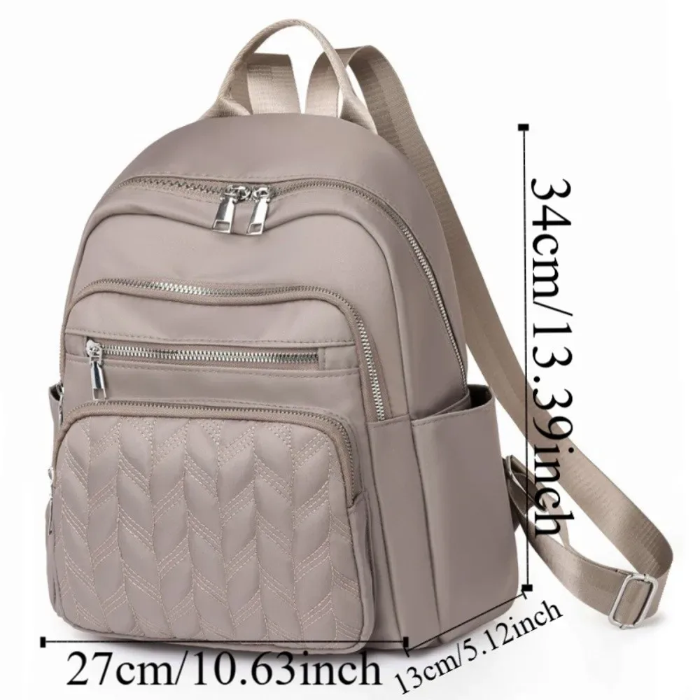 sacs à dos imperméables en tissu oxford, durables, grande capacité, sacs à dos de voyage en nylon, design carré et tendance