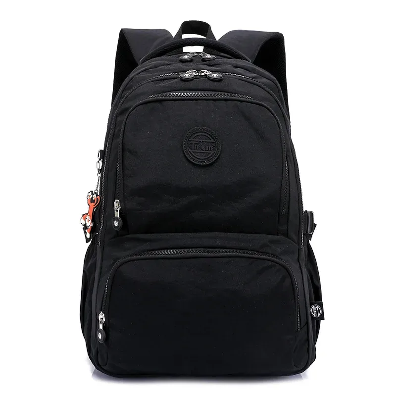 tegaote sac à dos de voyage pour hommes, sac à dos en nylon imperméable, mochila feminina, sacs d'école pour adolescents, garçons et enfants