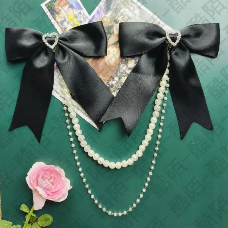 ita sac arc accessoires école sac à dos noir et blanc dentelle sac chaîne lolita accessoires bricolage pendentif accessoires