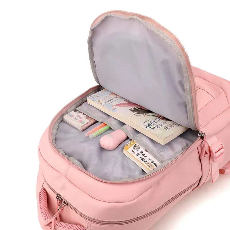 sac à dos multi-poches pour femmes et hommes, sacs de livres d'école pour adolescentes et garçons, nouveau sac d'université pour étudiantes, sac de loisirs