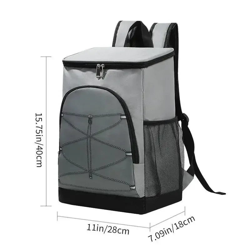 sac de pique-nique de camping de voyage, sacs isothermes d'extérieur de grande capacité, haute qualité, style coréen, simple, mode, sac à dos pour garder les aliments frais