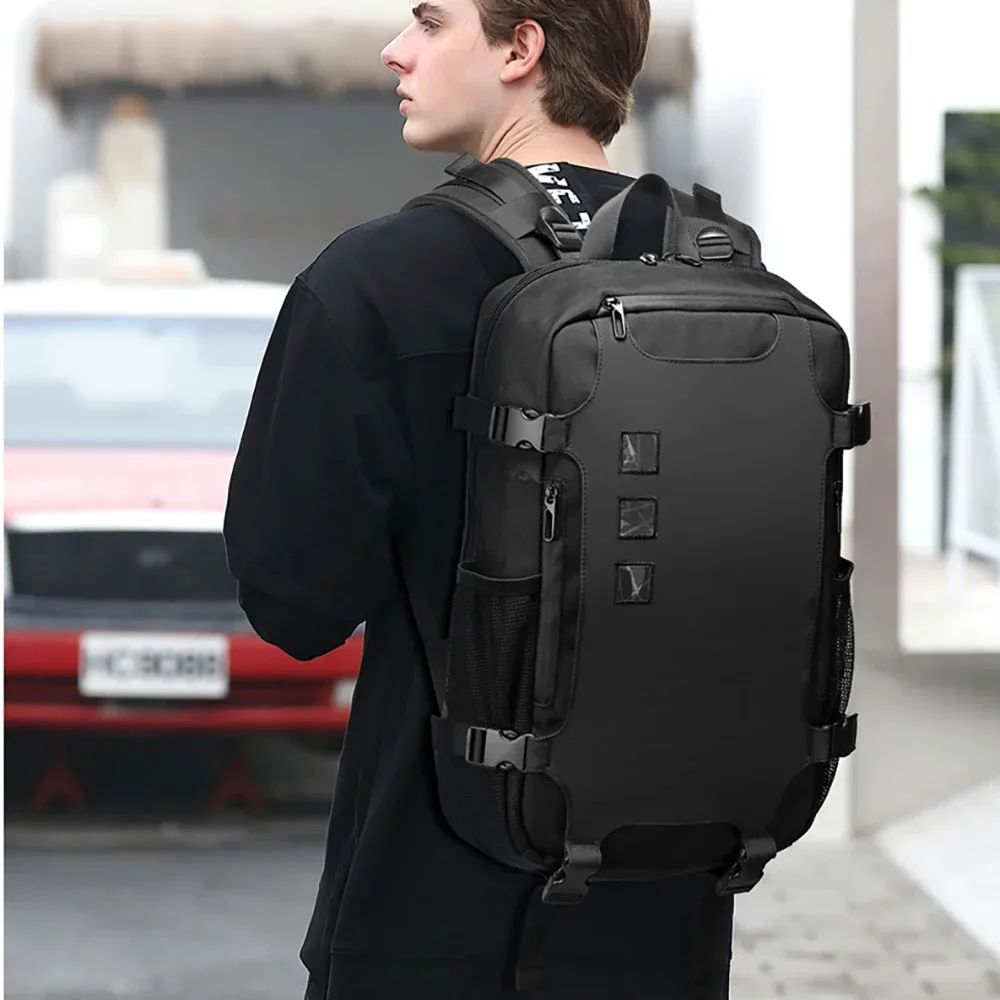 OZUKO – sac à dos pour hommes, grande capacité, pour ordinateur portable de 16 pouces, chargeur USB, cartable pour adolescents, sac de voyage étanche pour hommes, Mochilas