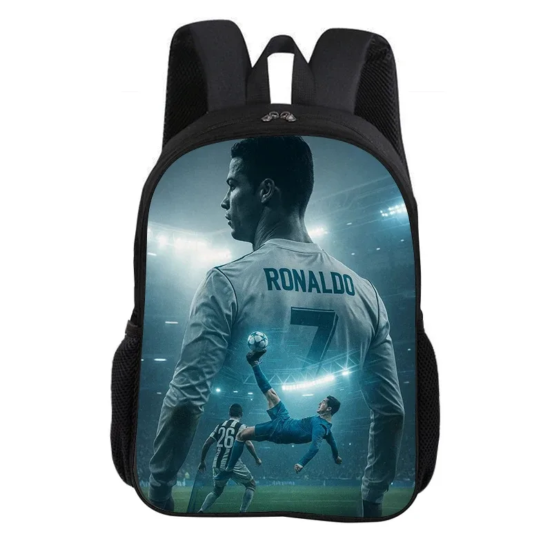 sac à dos scolaire ronaldo cr football star, sac à dos pour enfant, sac à livres, sac à dos de mode, sac à dos de sport, cadeau pour enfant