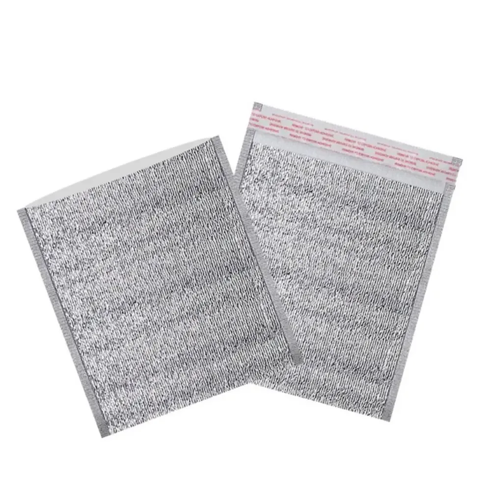 lot de 50 sacs isothermes en aluminium pour livraison de repas, sacs de transport chaud/froid avec fermeture, sacs de rangement pour boissons, sacs réfrigérants