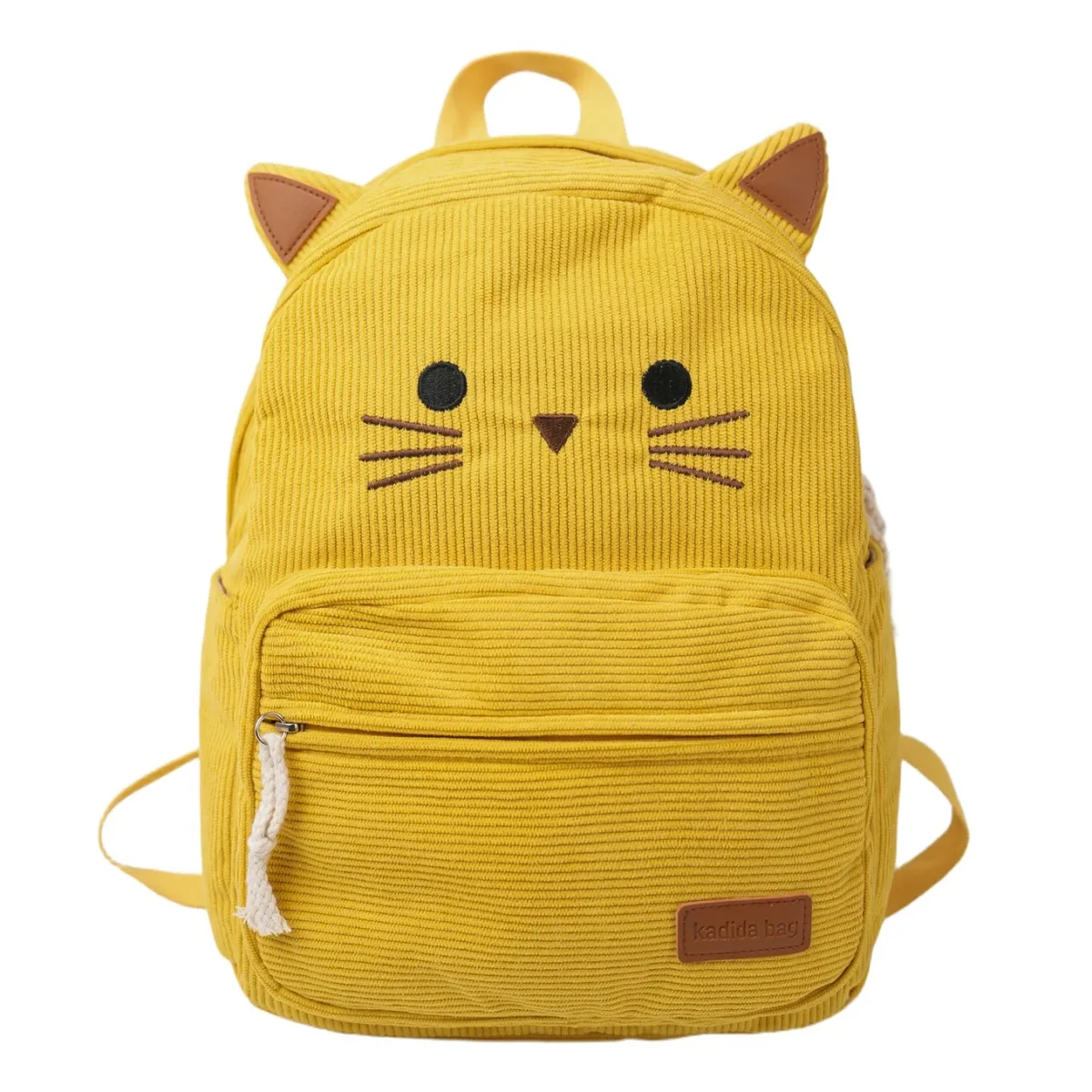 sacs à dos de grande capacité pour femmes, sac à bandoulière de bonne qualité pour filles, motif de chat de dessin animé, sacs à main en tissu doux pour femmes