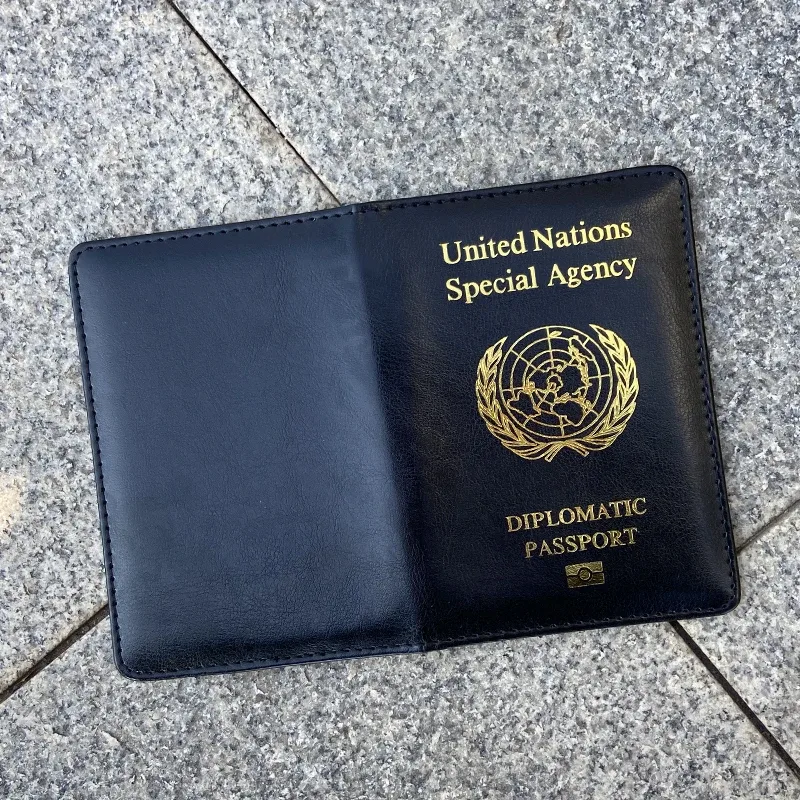 couverture de passeport diplomatique pour femmes, étui mignon à la mode pour passeport, documents de voyage, organisateur de passeport, étui de protection en cuir pu