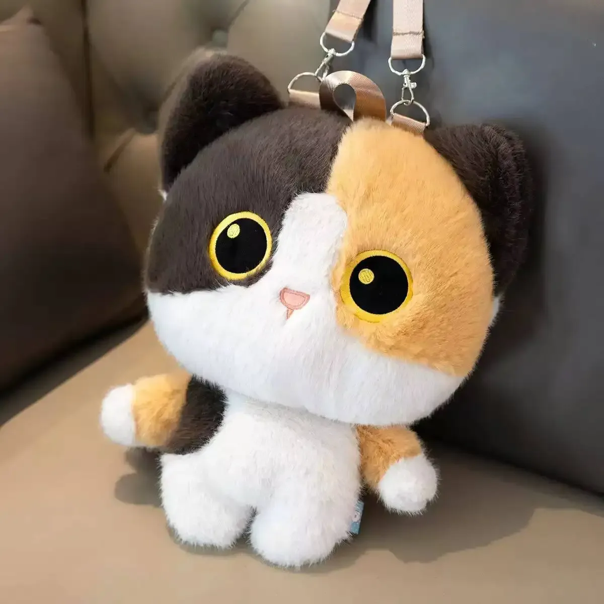 nouveau sac à dos en peluche chat mignon kawaii, sac à dos léger pour femme, sac à bandoulière tendance pour voyage en plein air, sac à dos léger pour étudiant