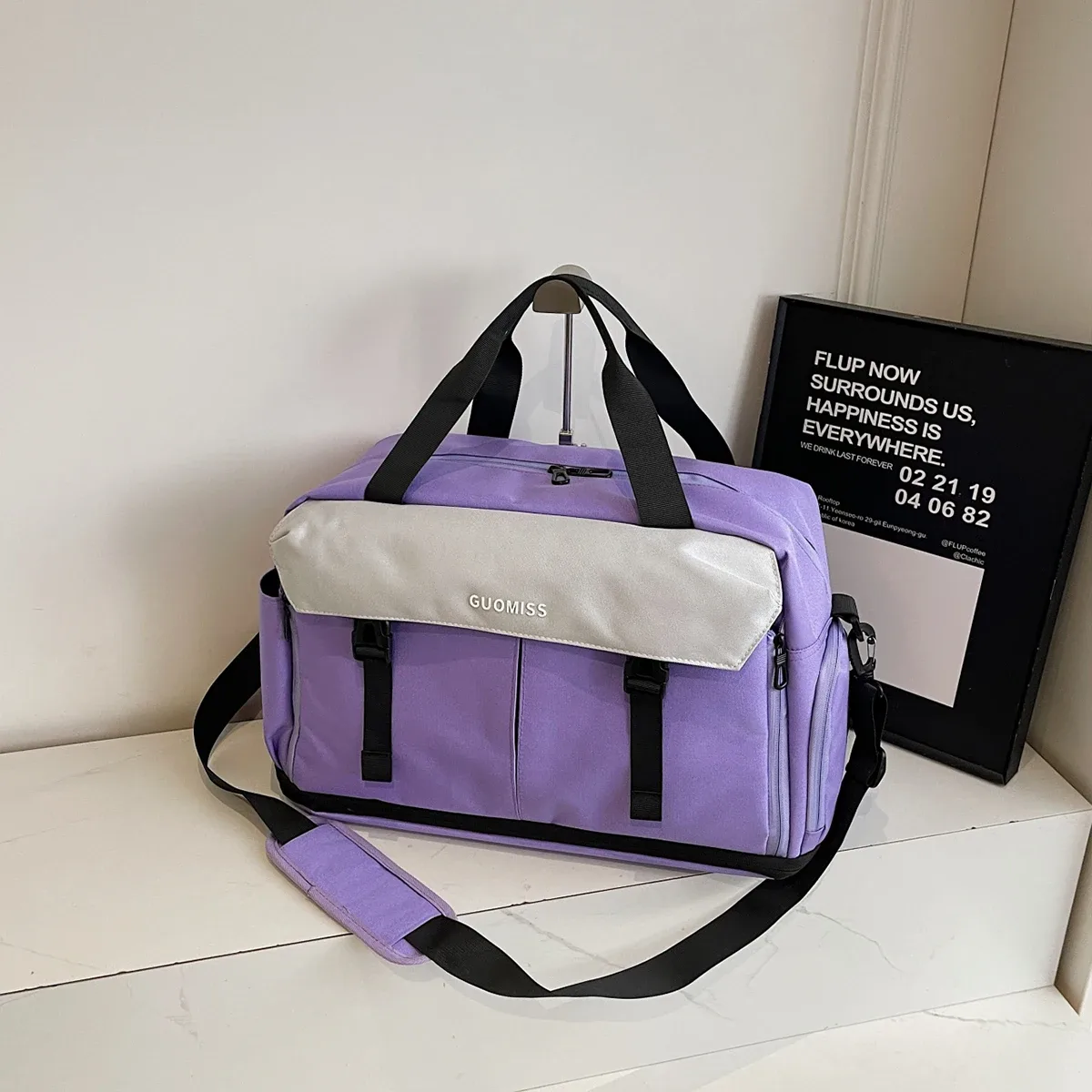 sac de fitness pour hommes, sac à bandoulière de séparation humide et sec, sac de voyage multifonctionnel à bandoulière, sac de natation d'entraînement pour femmes, grande capacité