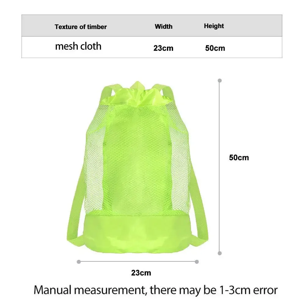 sac de rangement pour la plage, sac à dos de voyage multifonctionnel en filet de grande capacité, sac de rangement pour jouets et articles divers