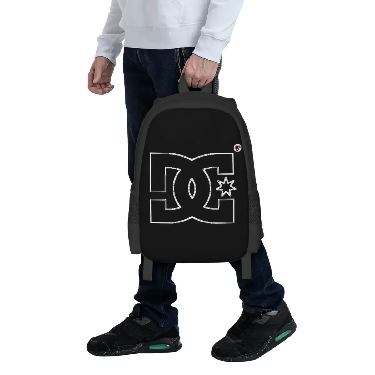 Sac à dos d'étudiant DC Shoe Co, sac d'école, sac de randonnée, sac de voyage pour garçons et filles, sac à dos tendance, sacs à bandoulière