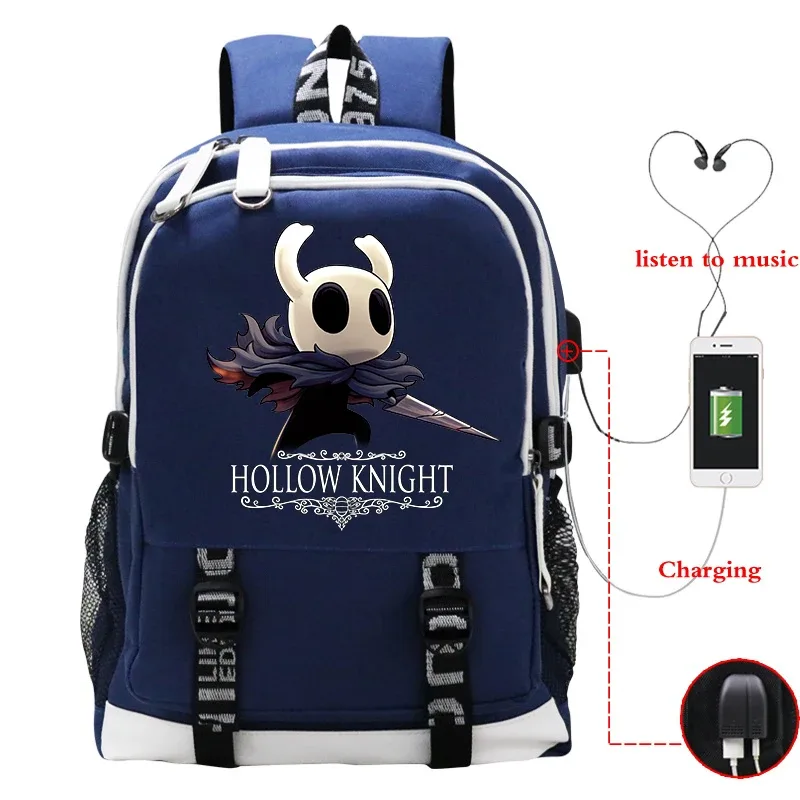 garçons filles creux chevalier cartable enfants sac à dos jeu de dessin animé usb grande capacité portable sac à dos étudiants sacs de voyage cadeau