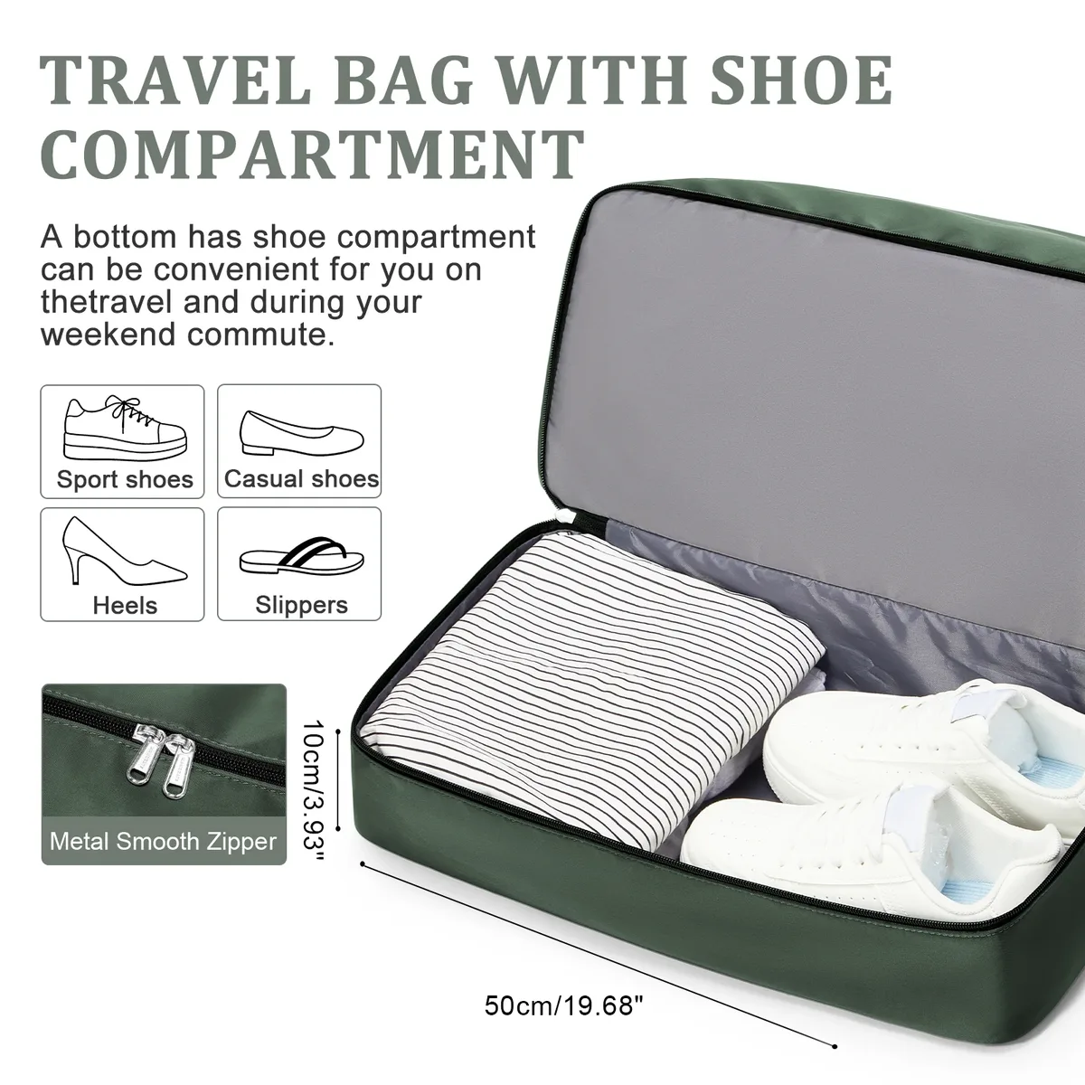 sac de voyage pour homme avec compartiment à chaussures et compartiment pour vêtements mouillés, grande capacité, léger, imperméable, sac de voyage à main, sac de sport