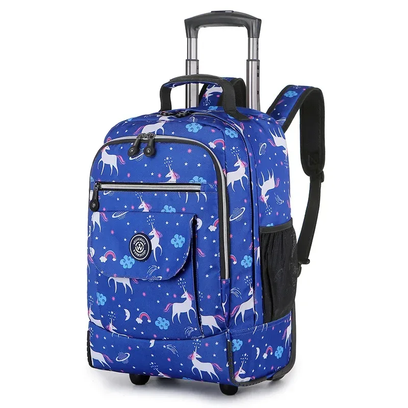 mode chariot bagages sac à dos avec roues voyage grande capacité chariot sacs bagages roulants ordinateur portable d'affaires sac d'école