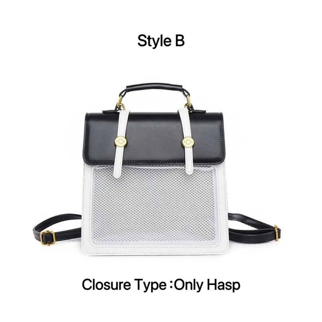 mode mignon ita sac à dos nouveau jk épaule lolita messager sac à bandoulière filles transparent bricolage affichage sac à main y2k mini sac à dos