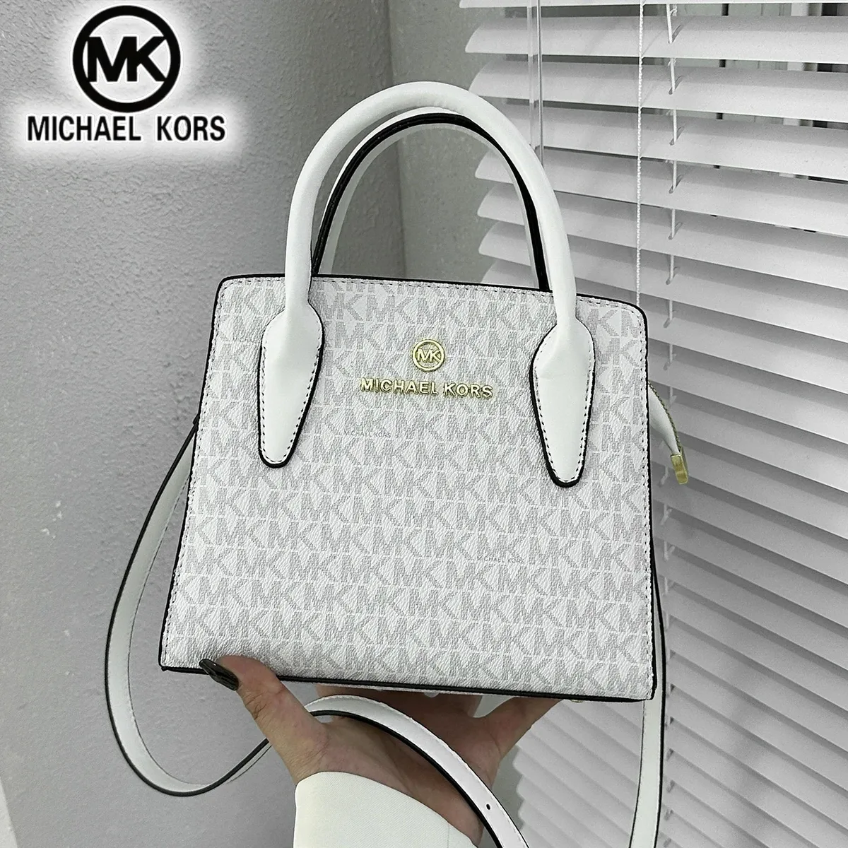 nouveau sac à bandoulière décontracté pour femme michael kors, sac à main mk, sac de voyage d'affaires, sac multifonctionnel à motifs.