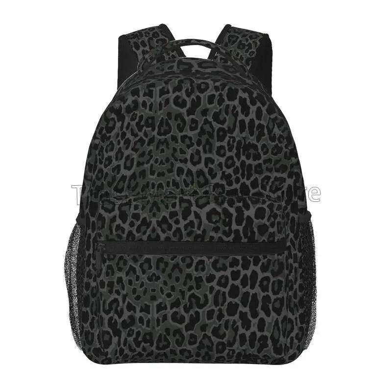 sacs à dos de voyage imprimés léopard noir, sac d'école léger pour étudiant, sac à dos unisexe pour ordinateur portable, pour voyage, randonnée, camping
