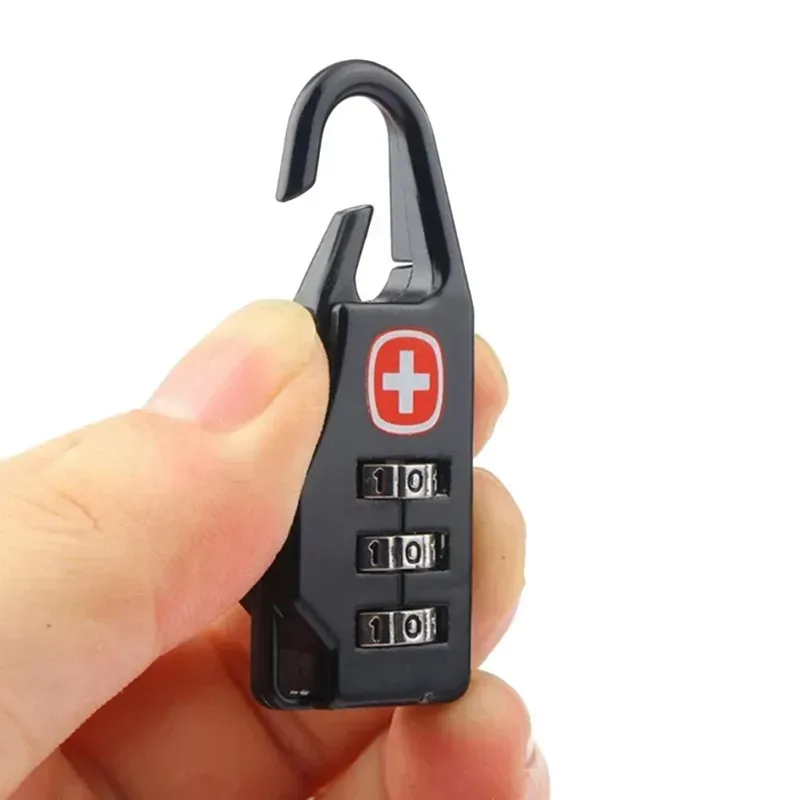 mini serrure à combinaison à 3 chiffres, 5 pièces, serrure à fermeture éclair antivol pour sac à dos de voyage, sac à main, bagages, accessoires de voyage portables sécurisés