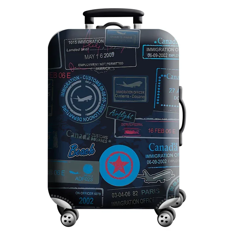 housse de protection pour bagages en tissu extensible, étui anti-poussière pour bagages, adapté à la valise de 18 à 32 pouces, organisateur de voyage