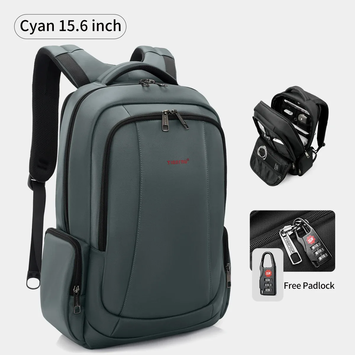 tigernu sac à dos en nylon imperméable femme hommes sac à dos pour 15.6 ordinateur portable sac pour ordinateur portable mochilas sacs à dos scolaires sac mâle sac à dos