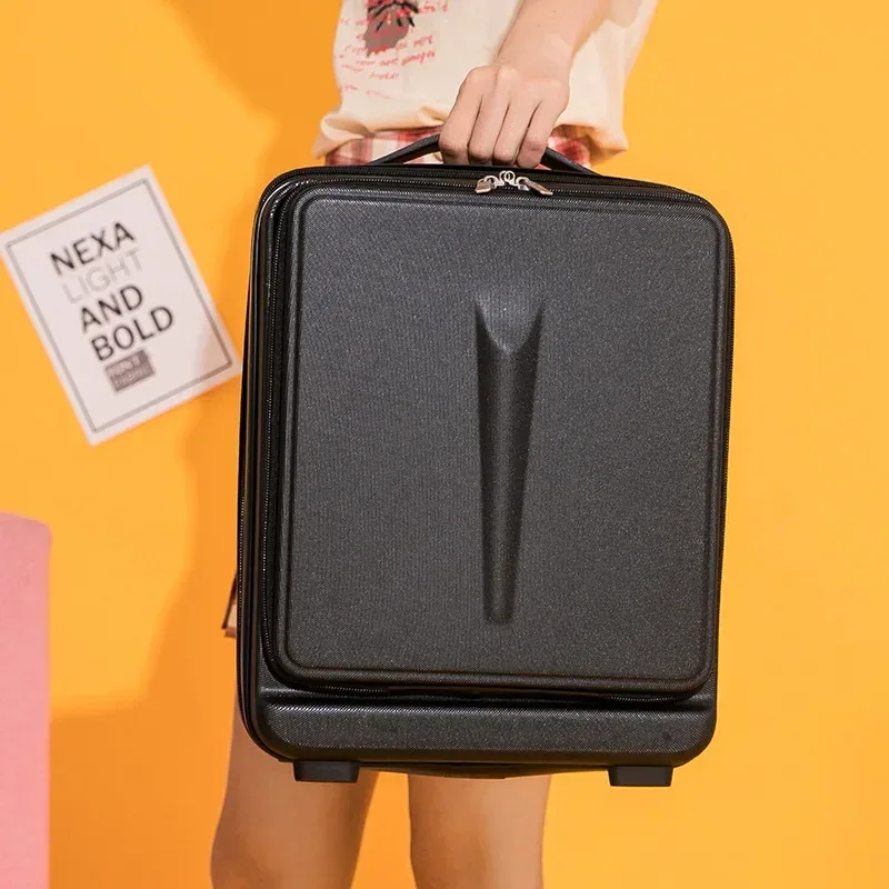 valise à main de voyage portable pour hommes et femmes, petit sac de toilette, trousse de maquillage, bagage de cabine, valise d'affaires pour hommes, 16 po