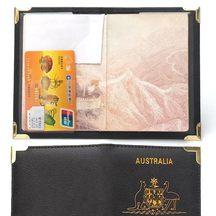 passeport de voyage australien mignon pour filles, étui de passeport familial, couvertures