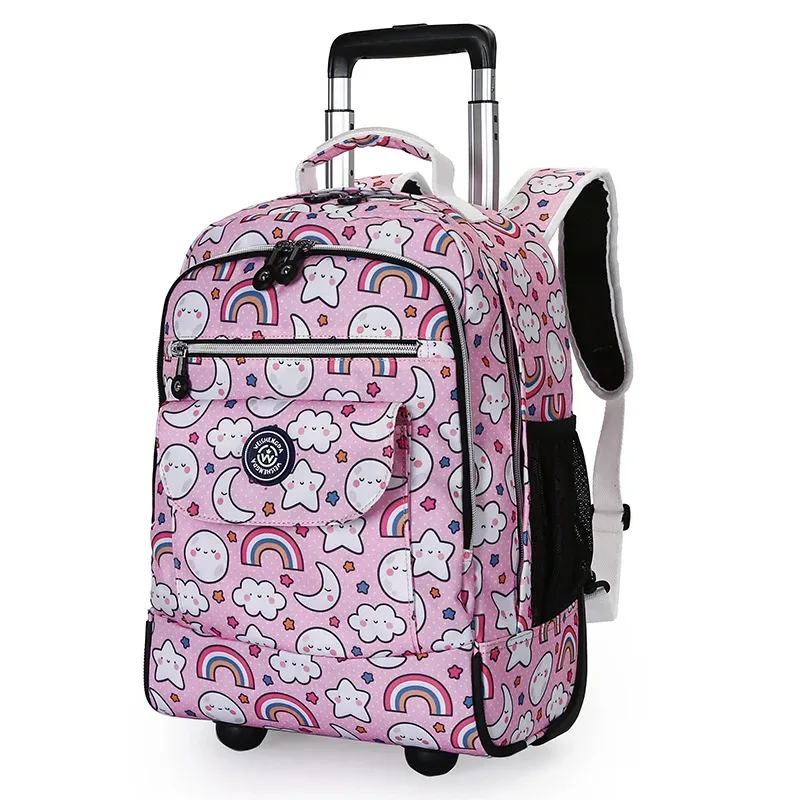 mode chariot bagages sac à dos avec roues voyage grande capacité chariot sacs bagages roulants ordinateur portable d'affaires sac d'école