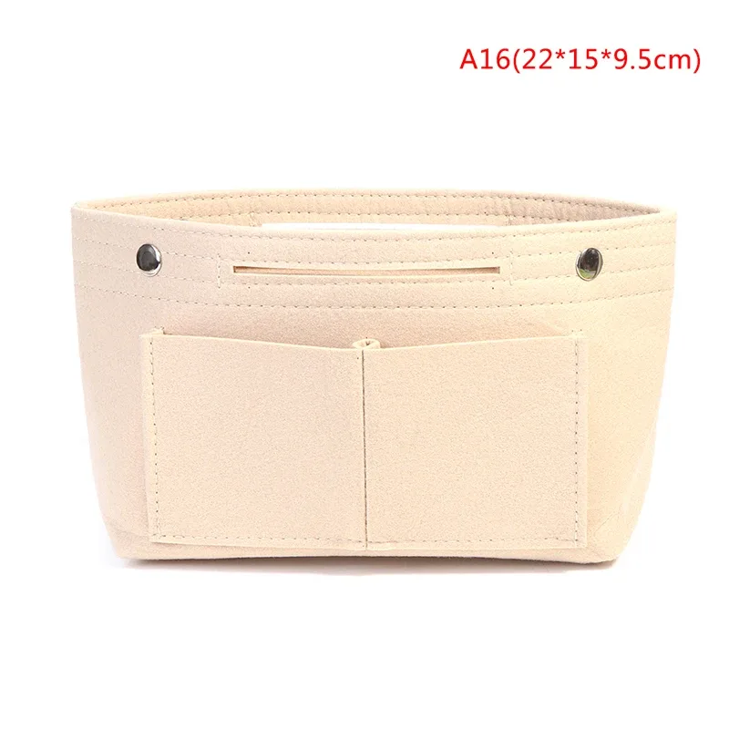 trousse de toilette en poudre avec anneau en d, insert de sac à main de luxe, 19, 26