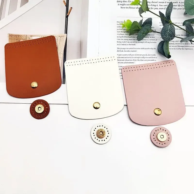 couverture de rabat de sac en cuir pu indémodable, accessoires de sac en crochet diy pour femmes, pièces de rechange pour sac bandoulière fait main