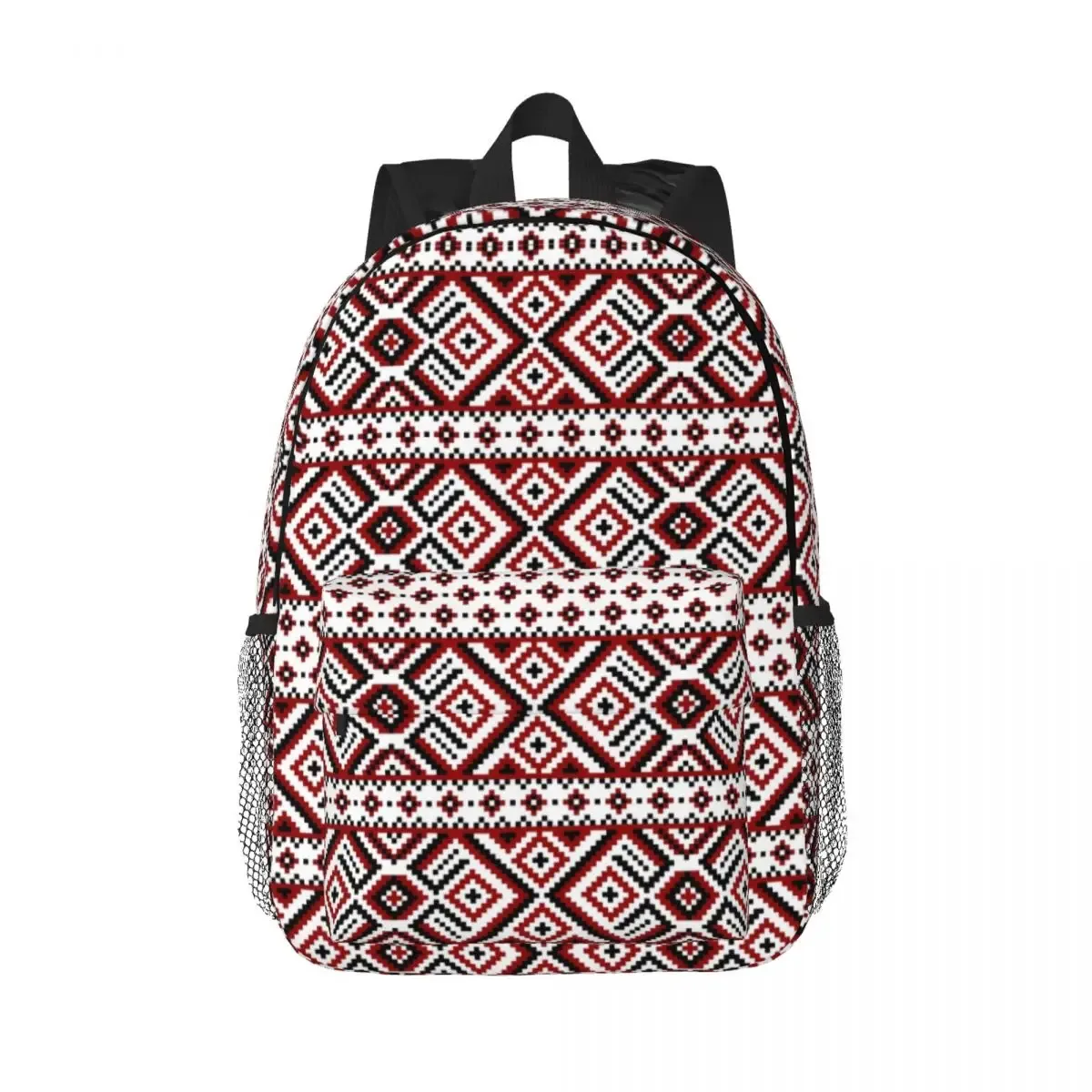 sac à dos brodé d'ornement pour hommes et femmes, degré d'eau, école universitaire, sac boho, sacs à livres d'impression, ukraine 21e