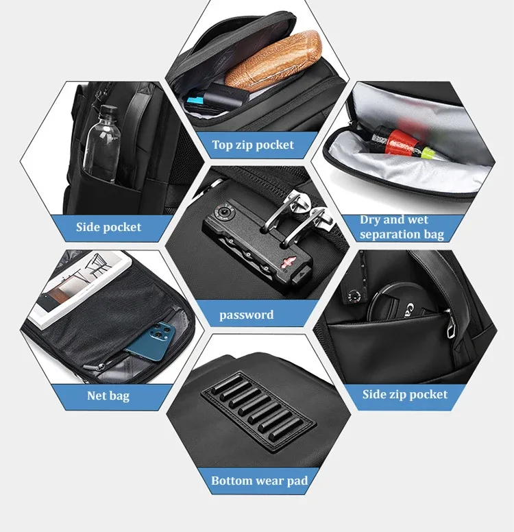 sac à dos professionnel pour appareil photo reflex numérique pour hommes, avec support pour trépied, détachable en sac à dos antivol de 40 l pour ordinateur portable de 17 pouces